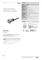 PET SERIES: CYLINDRICAL INDUCTIVE TRANSMISSION COUPLERS